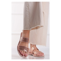 Růžové gumové pantofle Buriti Icone