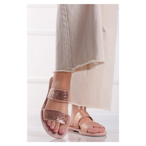 Růžové gumové pantofle Buriti Icone Grendha