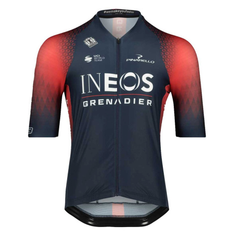 BIORACER Cyklistický dres s krátkým rukávem - INEOS GRENADIERS '22 - červená/modrá