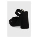 Pantofle Love Moschino Sabotd Quadra 120 černá barva, JA2809CG1G