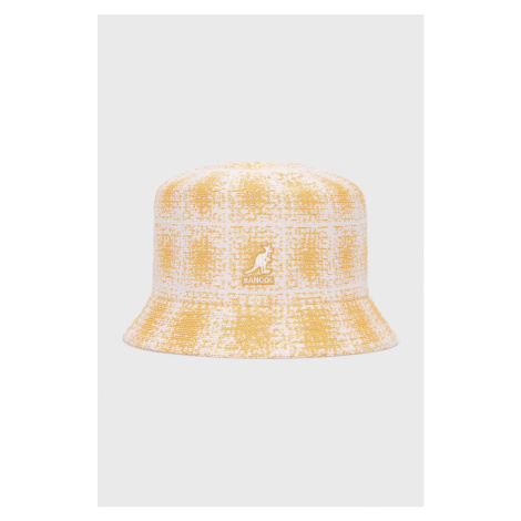 Klobouk Kangol žlutá barva, K3548.WW800-WW800