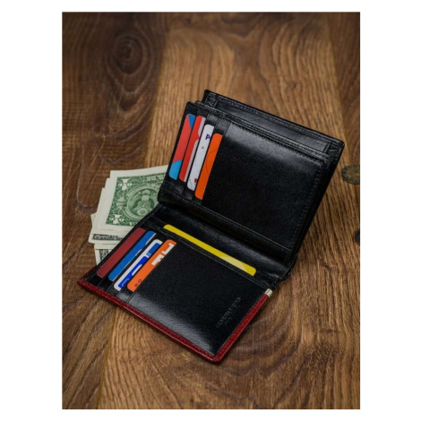 Pánské peněženky [DH] 331 RBA D BLACK RED černá FPrice