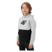 4F JUNIOR-SWEATSHIRT-JAW23TSWSM628-27M-COLD LIGHT GREY MELANGE Šedá