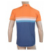 Sensor Cyklo Summer Stripe Pánský cyklistický dres ZK20100051 modrá/oranžová