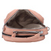 Módní dámská kufříková kabelka s prošíváním Nabass,  růžová