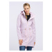 MYMO Přechodný kabát světle fialová / světle růžová