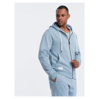 Ombre Men's sweatshirt set unbuttoned sweatshirt + jogger pants