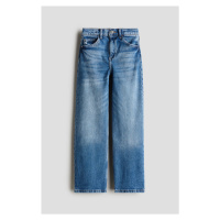 H & M - Wide Leg Jeans - modrá