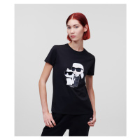 Tričko karl lagerfeld ikonik 2.0 t-shirt černá