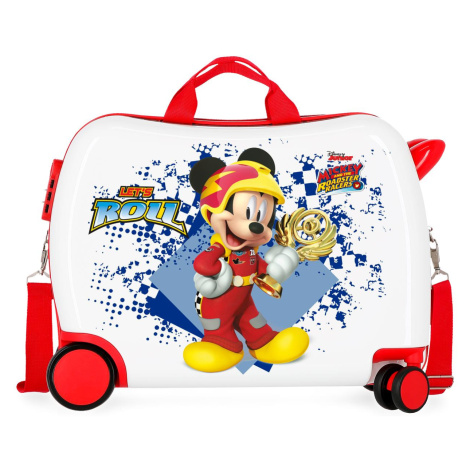 JOUMMABAGS Dětský kufřík na kolečkách - odražedlo - Mickey Joy