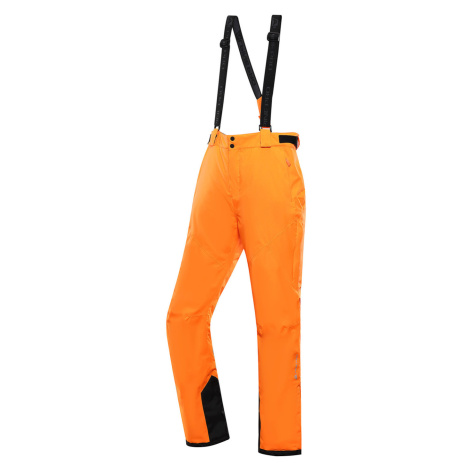 Alpine Pro Sango 9 Pánské lyžařské kalhoty MPAU532 neon pomeranč