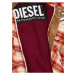 Krémovo-červená pánská kostkovaná košilová bunda Diesel Tanifer