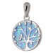 Stříbrný opálový přívěšek strom života AGH131