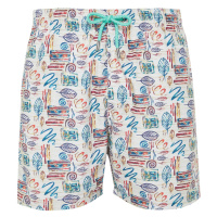 Trendyol Multi Color Standard Size Leaf Print Swim Shorts