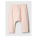 Světle růžové holčičí kalhoty GAP