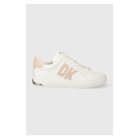 Kožené sneakers boty Dkny ABENI bílá barva, K3374256