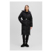 Kabát karl lagerfeld reversible long down coat black/black kl monogram