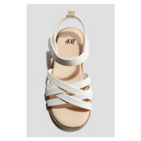 H & M - Sandálky - bílá