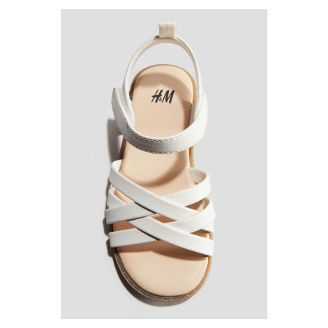 H & M - Sandálky - bílá H&M