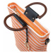 Pruhovaná kabelka pletená nákupní taška Monnari