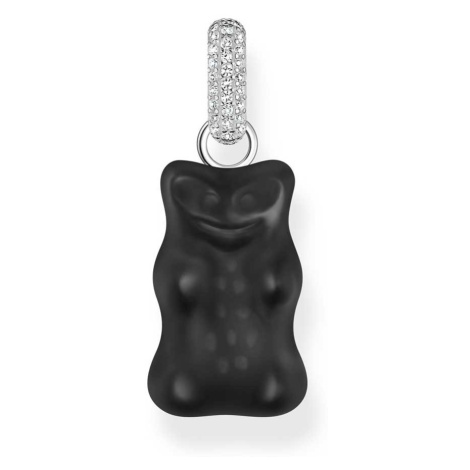 Thomas Sabo PE967-052-11 Big Black Golden Bear Pendant + Zirconia