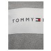 Tommy Hilfiger šedé pánské tričko CN SS Tee Logo Flag