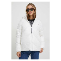 Péřová bunda Tommy Hilfiger dámská, bílá barva, zimní, WW0WW41176