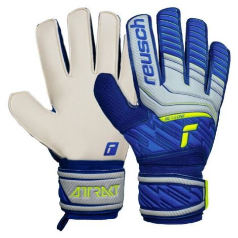Reusch ATTRAKT SOLID Fotbalové rukavice, modrá, velikost