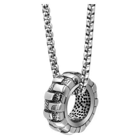 Přívěsek z chirurgické oceli - Pneu Power - Terénní kolo - Model včetně řetízku 4mm/ 60 cm