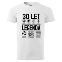 DOBRÝ TRIKO Pánské tričko s potiskem 30 let legenda symboly