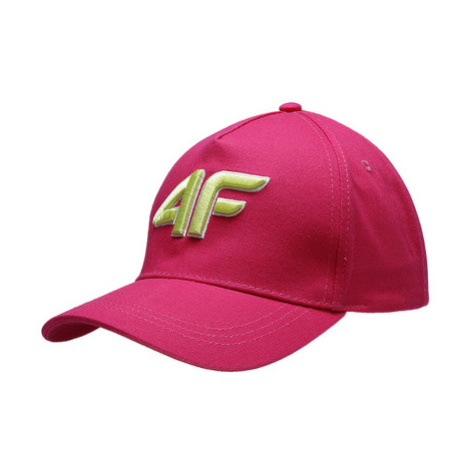 4F JUNIOR-BASEBALL CAP F104-55S-HOT PINK Růžová 45/54cm