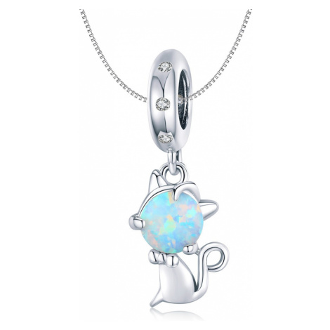Linda's Jewelry Stříbrný náhrdelník Cute Cat Ag 925/1000 INH114