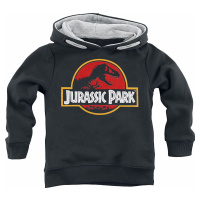Jurassic Park Kids - Classic Logo detská mikina s kapucí černá