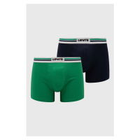 Boxerky Levi's 2-pack pánské, zelená barva