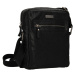 Lagen Pánská kožená taška přes rameno BLC/24428/21 černá