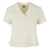 Ladies Towel Polo Tee - palewhite