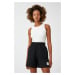 Koton Mini Shorts with a thick elasticated waist. Pockets Tag Detail.
