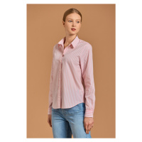 KOŠILE GANT REG BROADCLOTH STRIPED SHIRT PREPPY PINK