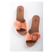 Oranžové nízké pantofle Aden