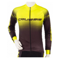 Cyklistický dres Crussis, černá/žlutá XXXL