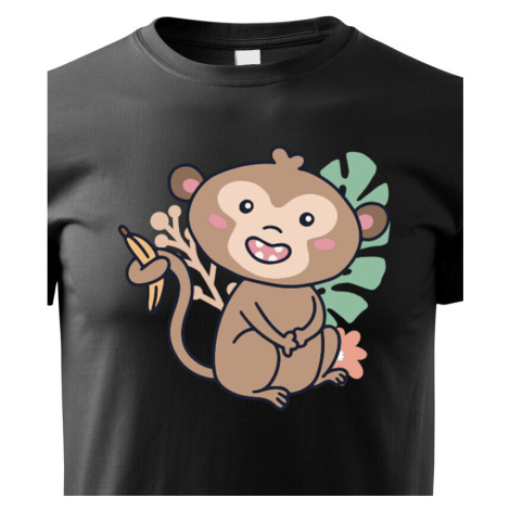 Dětské tričko s potiskem opice - tričko pro milovníky zvířat BezvaTriko