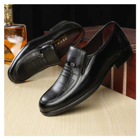 Pracovní loafers kožené business boty nazouvací MaFen