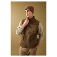 DEFACTO Discovery Channel Oversize Fit Stand-up Collar Vest