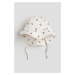 H & M - Patterned cotton sun hat - béžová
