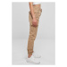 Ladies High Waist Cargo Pants - unionbeige