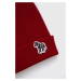 Čepice PS Paul Smith červená barva, z tenké pleteniny