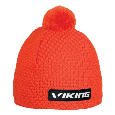 Unisex merino zimní čepice Viking BERG oranžová