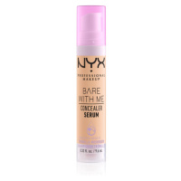 NYX Professional Makeup Bare With Me Concealer Serum hydratační korektor 2 v 1 odstín 04 Beige 9