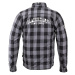 W-TEC Black Heart Reginald Flanelová košile s aramidem šedá/černá