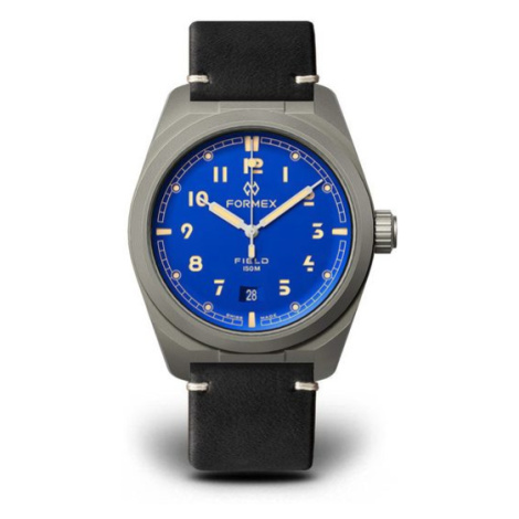 Formex Field Automatic Earth Blue Limited Series Black Leather Strap 0660.1.6539.711